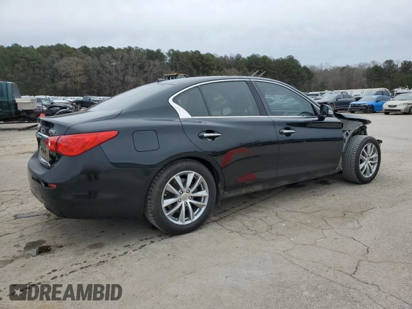 2016 Infiniti Q50 Premium with VIN JN1CV7AP7GM203024, listed as a Copart auction lot 88680715 with 163,922 mi miles and Salvage Title. Bid and sale history available at DreamBid. Image 3.