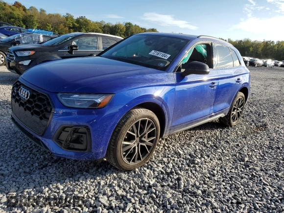2021 Audi SQ5 Premium Plus with VIN WA1B4AFY2M2102291, listed as a Copart auction lot 72161104 with 44,682 mi miles and Salvage Title. Bid and sale history available at DreamBid. Image 1.