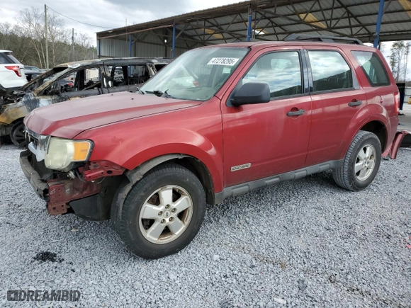 2008 Ford Escape XLS with VIN 1FMCU02Z08KE37828, listed as a Copart auction lot 47278295 with 130,390 mi miles and Salvage Title. Bid and sale history available at carsss.com. Image 1.