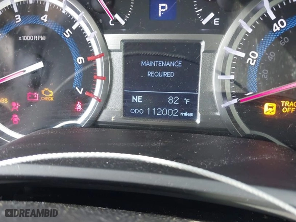 2018 Toyota 4Runner SR5 with VIN JTEZU5JR6J5171504, listed as a IAAI auction lot 41787840 with 112,002 mi miles. Bid and sale history available at carsss.com. Image 7.