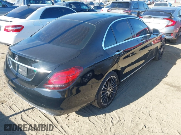 2021 Mercedes-Benz C 300 with VIN W1KWF8DB1MR609950, listed as a IAAI auction lot 41119142 with 41,842 mi miles and . Bid and sale history available at carsss.com. Image 4.