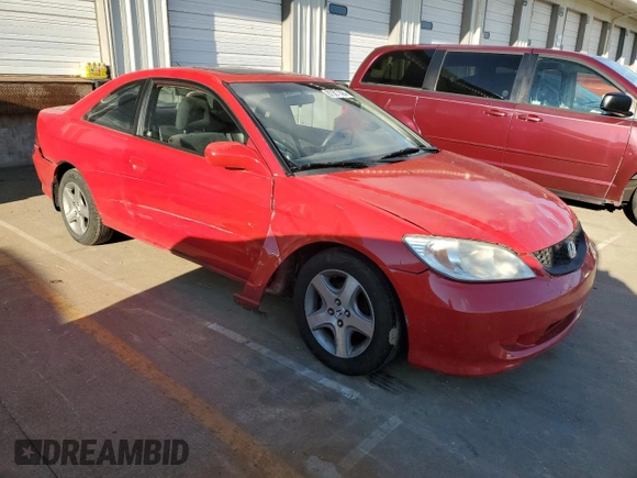 2005 Honda Civic EX with VIN 1HGEM21975L004413, listed as a Copart auction lot 87397824 with 151,362 mi miles and Salvage Title. Bid and sale history available at carsss.com. Image 4.