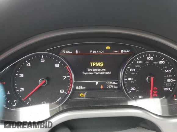 2013 Audi A8 3.0L with VIN WAUAGAFD2DN016626, listed as a Copart auction lot 51662665 with 73,741 mi miles and Salvage title. Bid and sale history available at DreamBid. Image 9.