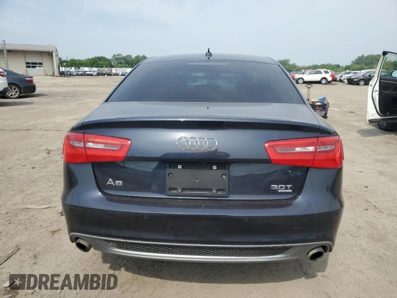 2013 Audi A6 Prestige with VIN WAUHGAFC0DN025962, listed as a Copart auction lot 60725825 with 134,736 mi miles and Clean title. Bid and sale history available at DreamBid. Image 6.