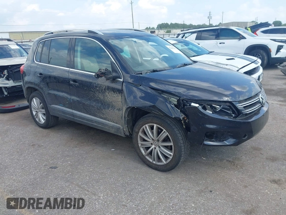2016 Volkswagen Tiguan R-Line with VIN WVGAV7AX4GW602817, listed as a IAAI auction lot 42460344 with 124,612 mi miles and . Bid and sale history available at DreamBid. Image 1.