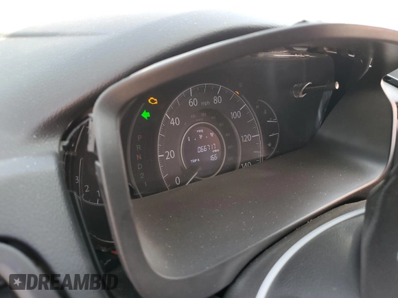 2013 Honda CR-V LX with VIN 3CZRM3H37DG703215, listed as a Copart auction lot 66378645 with 66,717 mi miles and Salvage title. Bid and sale history available at DreamBid. Image 9.