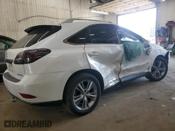 2015 Lexus RX 350 with VIN 2T2BK1BA5FC340009, listed as a Copart auction lot 58793255 with 92,969 mi miles and Salvage title. Bid and sale history available at DreamBid. Image 3.