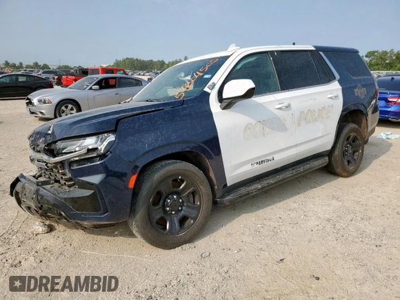 2023 Chevrolet Tahoe с VIN 1GBSCLED2PR176720, выставлен на аукционе Copart как лот 57604505 с пробегом 22 441 миль миль и Списание • Salvage title. История ставок и продаж доступна на DreamBid. Изображение 1.