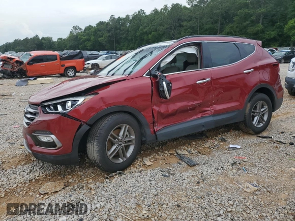 2017 Hyundai Santa Fe 2.4L with VIN 5XYZU3LB2HG399557, listed as a Copart auction lot 58777505 with 69,428 mi miles and Salvage title. Bid and sale history available at DreamBid. Image 1.