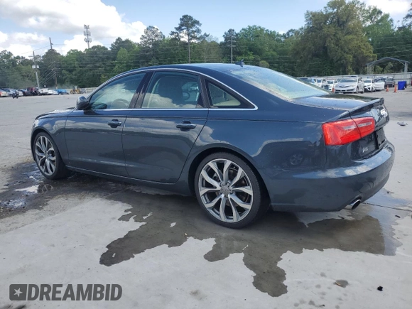 2015 Audi A6 Premium Plus with VIN WAUGFAFC4FN025898, listed as a Copart auction lot 53785675 with 100,892 mi miles and Salvage title. Bid and sale history available at DreamBid. Image 2.
