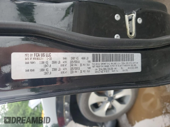 2018 Jeep Compass Latitude с VIN 3C4NJDBBXJT291250, выставлен на аукционе Copart как лот 60065585 с пробегом 95 761 миль миль и Списание • Salvage title. История ставок и продаж доступна на DreamBid. Изображение 13.