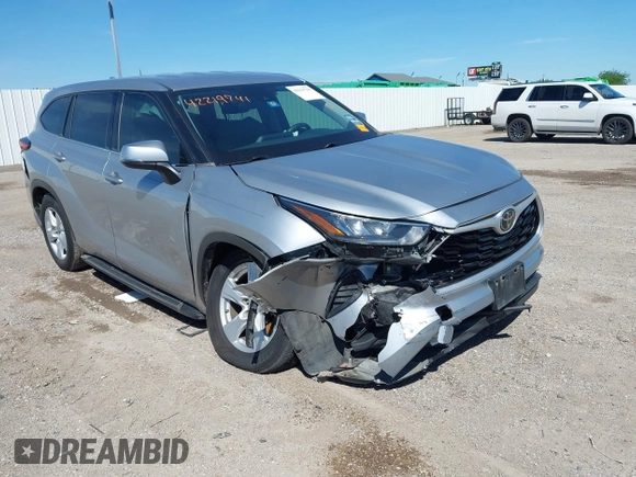 2020 Toyota Highlander L with VIN 5TDCZRAH5LS018796, listed as a IAAI auction lot 42219741 with 163,948 mi miles and . Bid and sale history available at DreamBid. Image 1.