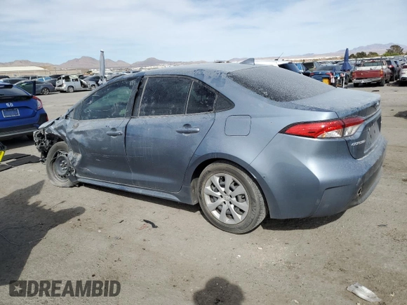 2023 Toyota Corolla LE with VIN JTDB4MEE8P3015055, listed as a Copart auction lot 50380345 with 20,548 mi miles and Salvage Title. Bid and sale history available at DreamBid. Image 2.