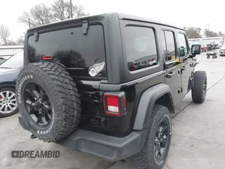 2021 Jeep Wrangler Unlimited Sport S with VIN 1C4HJXDG1MW856944, listed as a IAAI auction lot 41397210 with 39,471 mi miles. Bid and sale history available at carsss.com. Image 4.