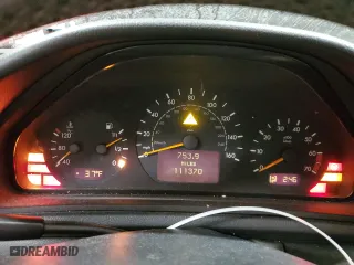 2002 Mercedes-Benz CLK-Class with VIN WDBLK65G12T112872, listed as a Copart auction lot 83481604 with 111,370 mi miles and Salvage Title. Bid and sale history available at carsss.com. Image 9.
