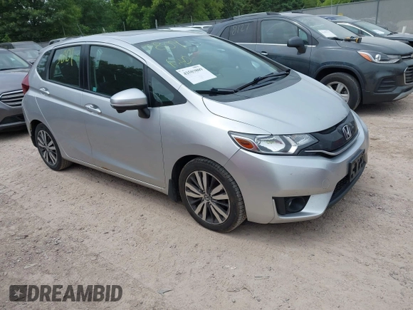 2015 Honda Fit EX-L z VIN 3HGGK5H8XFM730425, wystawiony jako IAAI lot #42503809 z przebiegiem 105 469 mil mil oraz . Historia ofert i sprzedaży dostępna na DreamBid. Obrazek 1.