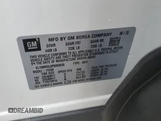 2023 Chevrolet TrailBlazer LT with VIN KL79MRSL0PB009039, listed as a Copart auction lot 57890914 with Not Provided miles and Salvage Title. Bid and sale history available at DreamBid. Image 13.