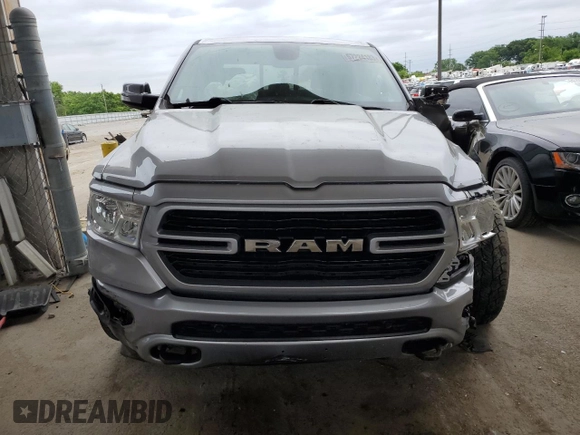 2020 Ram 1500 Big Horn with VIN 1C6SRFFM5LN229056, listed as a Copart auction lot 57224183 with 0 mi miles. Bid and sale history available at carsss.com. Image 5.