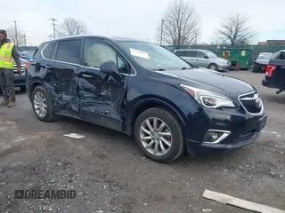 2020 Buick Envision Essence with VIN LRBFXCSA3LD036581, listed as a IAAI auction lot 41482864 with 42,106 mi miles and . Bid and sale history available at carsss.com. Image 1.
