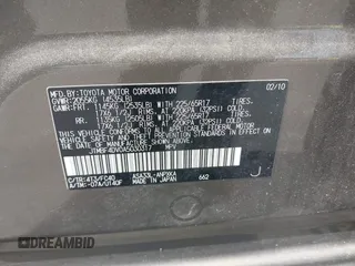 2010 Toyota RAV4 with VIN JTMBF4DV0A5030317, listed as a IAAI auction lot 42115385 with 217,069 mi miles. Bid and sale history available at carsss.com. Image 9.