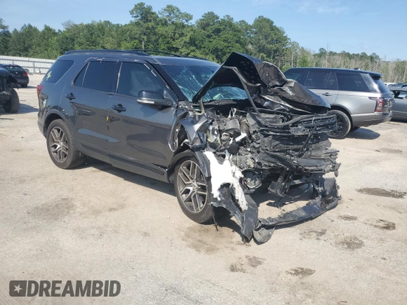 2016 Ford Explorer Sport with VIN 1FM5K8GT7GGB93310, listed as a Copart auction lot 58520255 with Not provided miles and Salvage title. Bid and sale history available at DreamBid. Image 4.