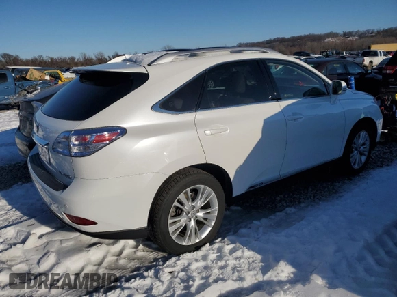 2011 Lexus RX 450h with VIN JTJBC1BA3B2420951, listed as a Copart auction lot 88117905 with 128,714 mi miles and Salvage title. Bid and sale history available at DreamBid. Image 3.