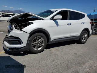 2018 Hyundai Santa Fe 2.4L z VIN 5NMZT3LB3JH095801, wystawiony jako Copart lot #56068565 z przebiegiem 82 616 mil mil oraz Szkoda całkowita • Salvage title. Historia ofert i sprzedaży dostępna na DreamBid. Obrazek 1.