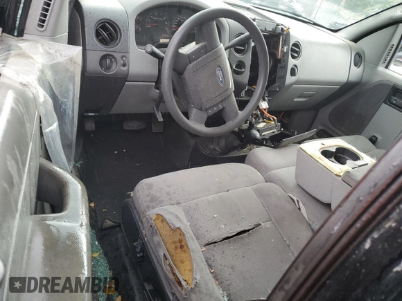2005 Ford F-150 STX with VIN 1FTRX14W35FB47568, listed as a Copart auction lot 62642665 with Not provided miles and Salvage title. Bid and sale history available at DreamBid. Image 8.
