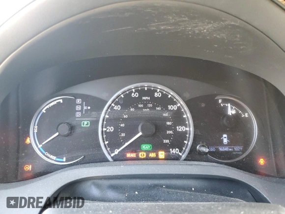 2013 Lexus CT 200h with VIN JTHKD5BH7D2165971, listed as a Copart auction lot 62601165 with 96,848 mi miles and Salvage title. Bid and sale history available at DreamBid. Image 9.