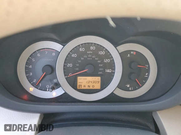2008 Toyota RAV4 with VIN JTMZK33V986011694, listed as a Copart auction lot 48439325 with 134,309 mi miles and Salvage Title. Bid and sale history available at carsss.com. Image 9.