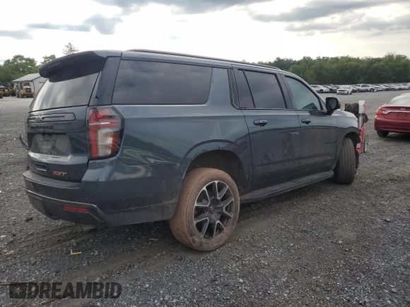 2021 Chevrolet Suburban RST with VIN 1GNSKEKD4MR216927, listed as a Copart auction lot 69358854 with 39,384 mi miles and Salvage Title. Bid and sale history available at DreamBid. Image 3.