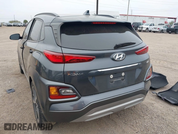 2019 Hyundai Kona Limited with VIN KM8K33A51KU355200, listed as a IAAI auction lot 41577081 with 14,718 mi miles. Bid and sale history available at carsss.com. Image 3.