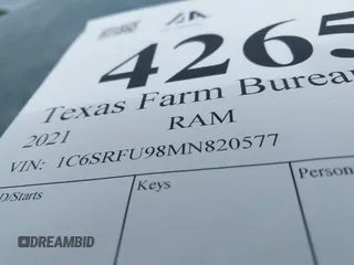 2021 Ram 1500 TRX with VIN 1C6SRFU98MN820577, listed as a IAAI auction lot 42652005 with 43,429 mi miles and . Bid and sale history available at DreamBid. Image 9.