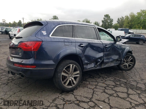 2013 Audi Q7 3.0L TDI Prestige with VIN WA1VMAFE7DD013596, listed as a Copart auction lot 73142214 with 128,251 mi miles and Salvage Title. Bid and sale history available at carsss.com. Image 3.