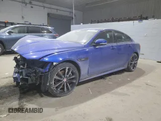 2018 Jaguar XE 35t R-Sport with VIN SAJAL4EV3JCP17369, listed as a Copart auction lot 87283304 with 49,786 mi miles and Salvage Title. Bid and sale history available at carsss.com. Image 1.