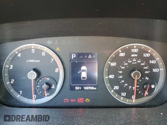 2015 Hyundai Sonata Sport with VIN 5NPE34AB6FH054483, listed as a Copart auction lot 42856255 with 163,708 mi miles and Salvage Title. Bid and sale history available at carsss.com. Image 9.