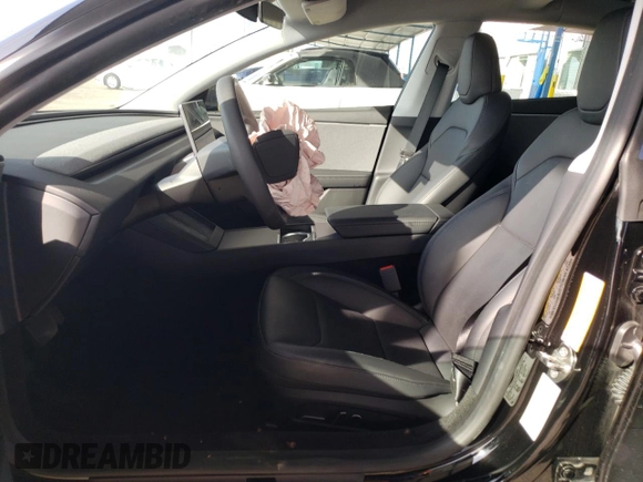 2024 Tesla Model 3 with VIN 5YJ3E1EA5RF848265, listed as a Copart auction lot 46254355 with 0 mi miles and Salvage Title. Bid and sale history available at carsss.com. Image 7.