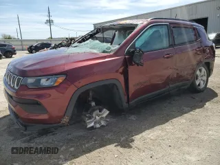 2022 Jeep Compass Latitude z VIN 3C4NJDBB3NT122001, wystawiony jako Copart lot #49151555 z przebiegiem 92 165 mil mil oraz Szkoda całkowita • Salvage title. Historia ofert i sprzedaży dostępna na DreamBid. Obrazek 1.