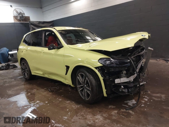 2022 BMW X3 M with VIN 5YM13EC07N9K40760, listed as a IAAI auction lot 41502792 with 30,764 mi miles and . Bid and sale history available at DreamBid. Image 1.