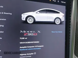 2016 Tesla Model X P90D with VIN 5YJXCBE41GF006284, listed as a IAAI auction lot 41809683 with 71,135 mi miles. Bid and sale history available at carsss.com. Image 15.