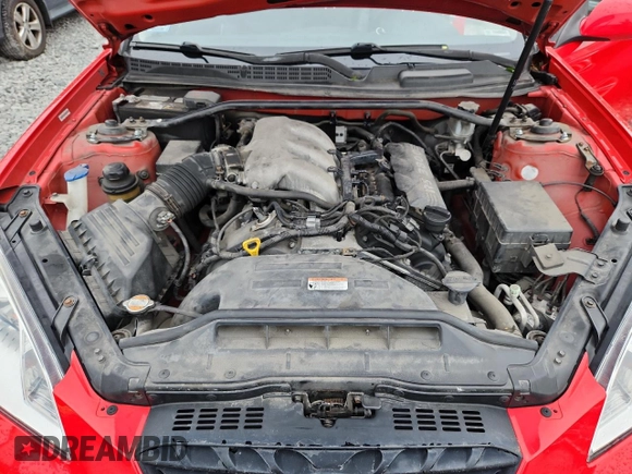 2010 Hyundai Genesis Coupe Grand Touring with VIN KMHHU6KH8AU004641, listed as a Copart auction lot 62854555 with 91,337 mi miles and Clean title. Bid and sale history available at DreamBid. Image 11.