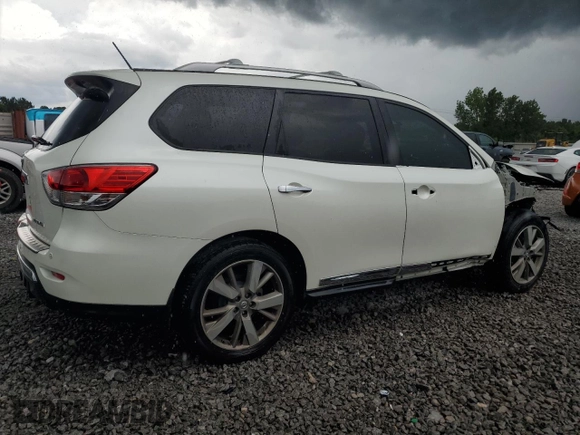 2016 Nissan Pathfinder Platinum with VIN 5N1AR2MN7GC657846, listed as a Copart auction lot 61353405 with 100,692 mi miles and Salvage title. Bid and sale history available at DreamBid. Image 3.