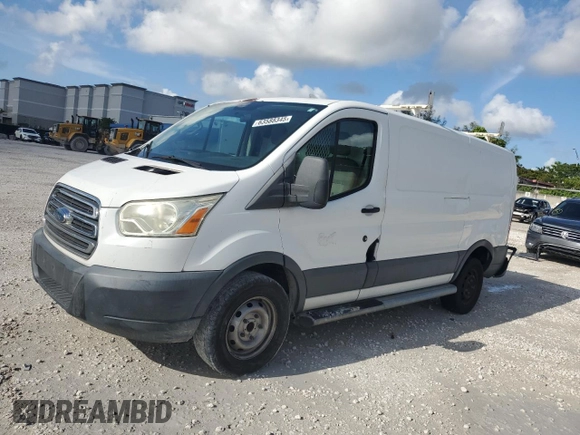 2015 Ford Transit Cargo with VIN 1FTNR1ZM8FKA33669, listed as a Copart auction lot 63588345 with 86,260 mi miles and Salvage title. Bid and sale history available at DreamBid. Image 1.