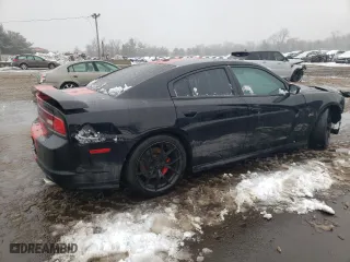 2012 Dodge Charger SRT8 with VIN 2C3CDXEJ5CH270082, listed as a Copart auction lot 53375275 with 213,799 mi miles and Salvage Title. Bid and sale history available at carsss.com. Image 3.