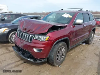 2017 Jeep Grand Cherokee Limited with VIN 1C4RJFBG3HC711784, listed as a IAAI auction lot 41943383 with 112,402 mi miles. Bid and sale history available at carsss.com. Image 17.