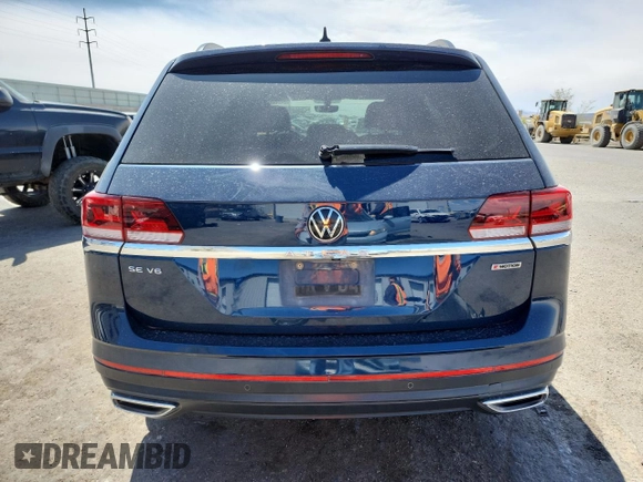 2021 Volkswagen Atlas SE z VIN 1V2HR2CA8MC602124, wystawiony jako Copart lot #51368845 z przebiegiem 61 671 mil mil oraz Szkoda całkowita • Salvage title. Historia ofert i sprzedaży dostępna na DreamBid. Obrazek 6.