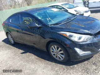 2016 Hyundai Elantra SE with VIN KMHDH4AE6GU487781, listed as a IAAI auction lot 41888778 with 184,289 mi miles. Bid and sale history available at carsss.com. Image 1.