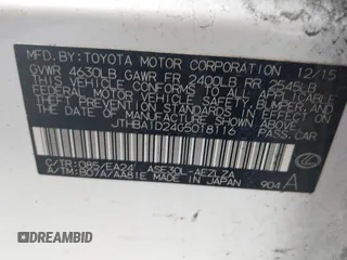 2016 Lexus IS 200t с VIN JTHBA1D24G5018116, выставлен на аукционе IAAI как лот 42425876 с пробегом 152 335 миль миль и . История ставок и продаж доступна на DreamBid. Изображение 9.