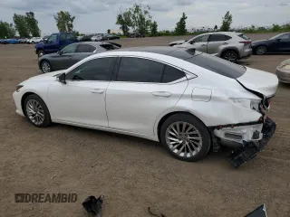 2022 Lexus ES with VIN 58AFZ1B18NU111346, listed as a Copart auction lot 64612854 with 65,357 mi miles and Salvage Title. Bid and sale history available at carsss.com. Image 2.