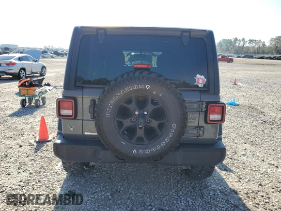 2023 Jeep Wrangler Sport S with VIN 1C4HJXDN9PW522356, listed as a Copart auction lot 85493604 with 15,809 mi miles and Clean Title. Bid and sale history available at DreamBid. Image 6.